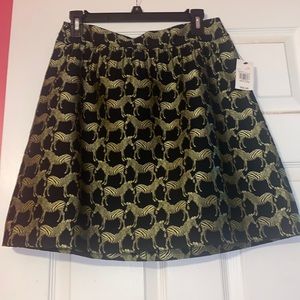 Crown & Ivy Zebra Print Skirt
